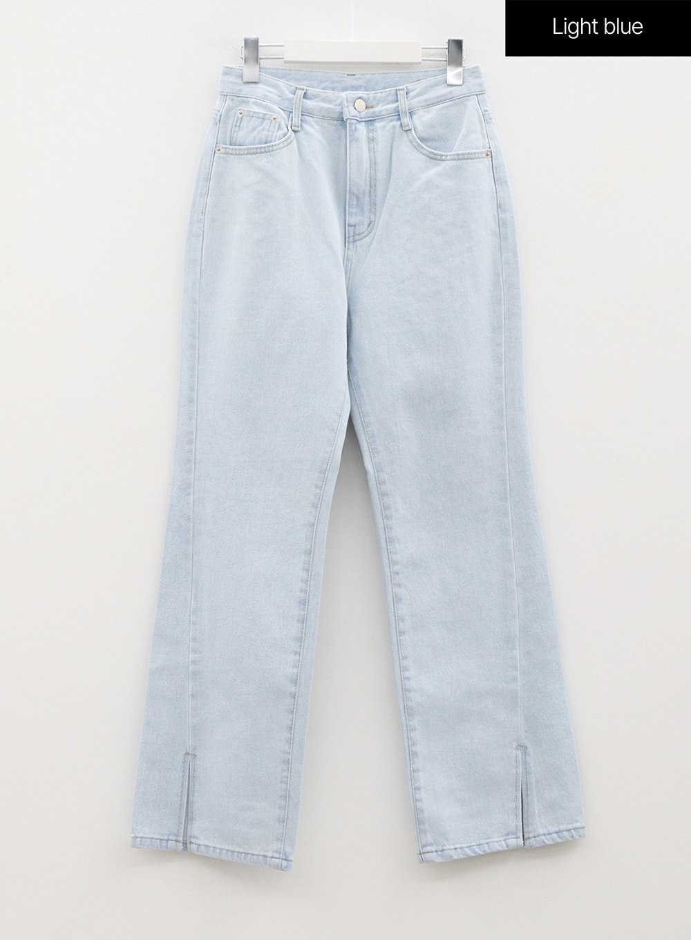 Light Wash Slit Jeans OM322