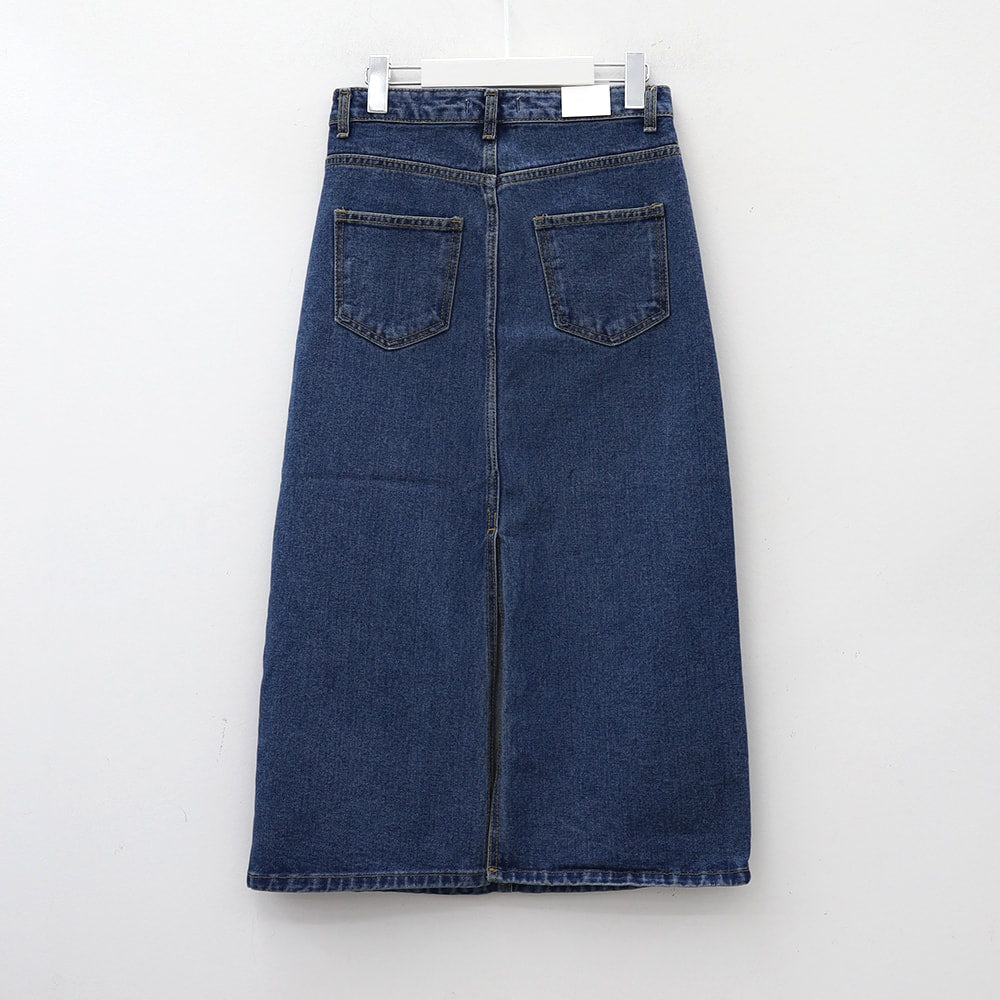 Denim Maxi Skirt C1703 - Lewkin